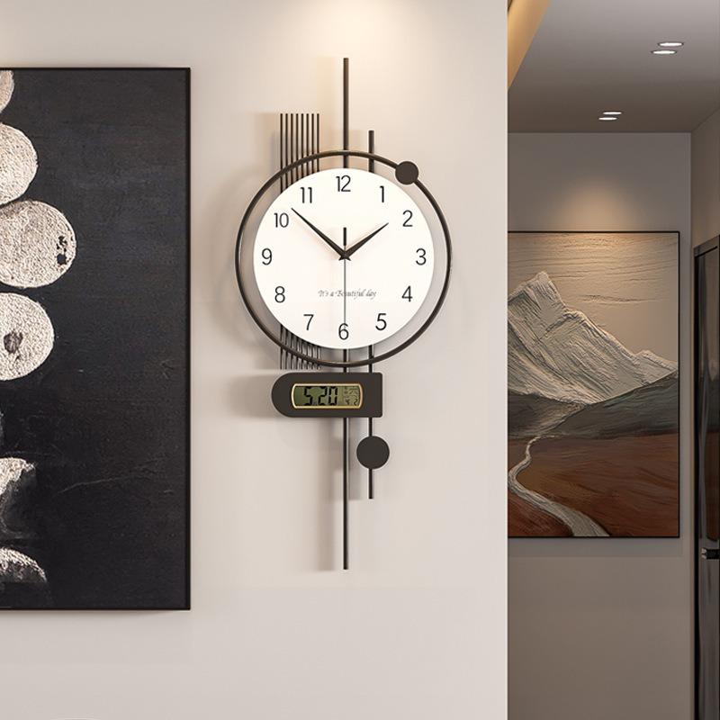 Luminous Wall Clock Modern Wall Watch Minimalist Silent Elegant Decorative Interior Clocks Luxury Aesthetic Living Room Watches