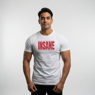 Train Insane Gym Classic Sports and Fitness Trend Brand Tshirt Cotton Graphic Tee Unisex Unisex Summer Streetwear