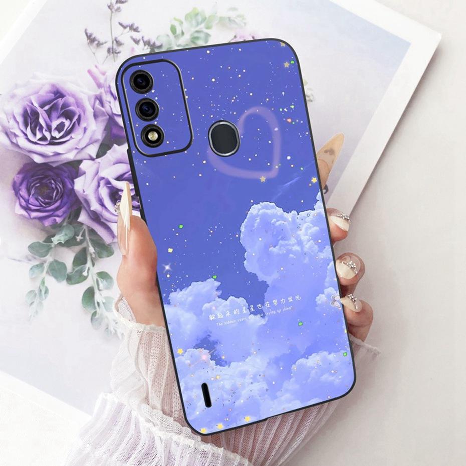 Cute Printing Phone Case For ITEL A48 Soft Black Silicone TPU Cases For Itel A48 Covers Bumpers