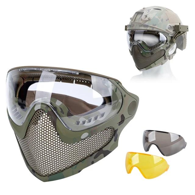 Tactical Steel Mesh Face Mask with