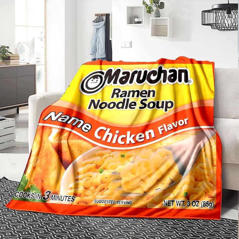 Maruchan Chicken Flavor Ramen Noodle Soup Home Customize Your Name Blankets Comfortable Soft Lightweight Blanket For All Seasons Perfect For Picnics