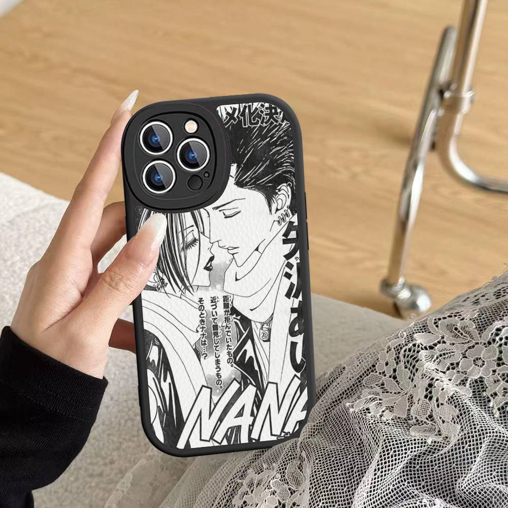 Comics Oosaki Nana Hot Japan Leather Phone Case For IPhone 16 16e 15 14 13 12 11 Pro Max Plus Mini Cover