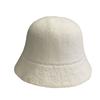 Vielseitiger, einfarbiger Bucket Hat für Herbst und Winter, Damen, japanischer Retro-Stil, zeigt Gesicht, kleiner Ohrenschutz, Fischerhut, trendig