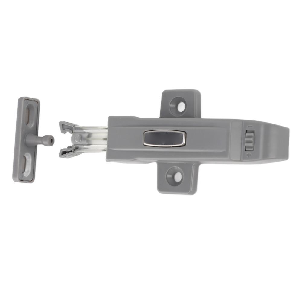 2Pcs ABS Touch Catch Closure Collision Resistant Self Locking Device Wardrobe Door