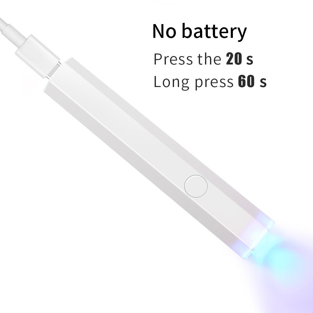 Vysoušeč nehtů ve stylu pera UV světlo na gelové nehty UV LED lampa na manikúru Lampa na sušení gel laku na nehty Nástroje