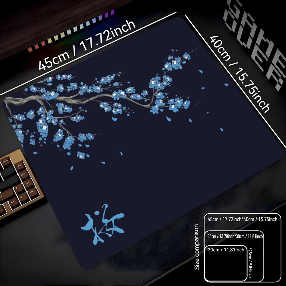 

Japan Cherry Blossom 22X18 40X45 Game Small Mousepad Computer Sakura Desk Mat Table Keyboard Pad Laptop Cushion Non-slip Deskpad 220x180x2mm