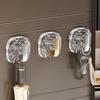 Glacier Texture Wall-Mounted Adhesive Hooks for Kitchen and Bathroom Storage