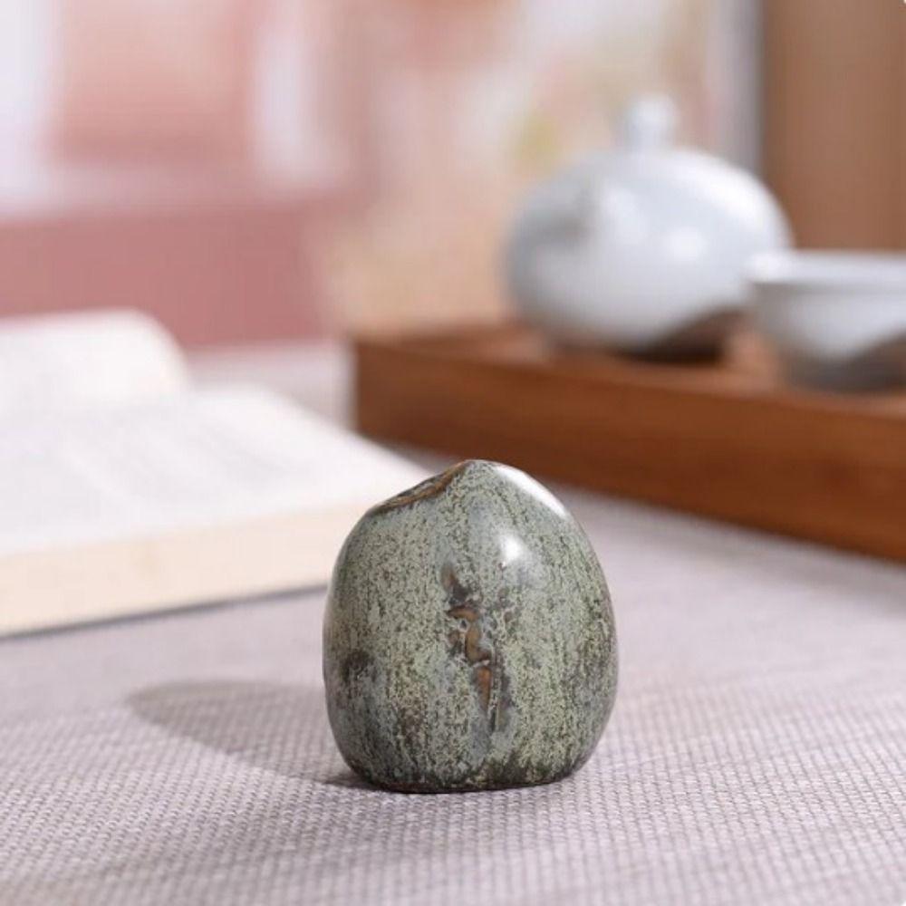 Smooth Stone Vase Ornament DIY Hydroponic Flower Vases Ceramic Mini Vases Hotel Supplies