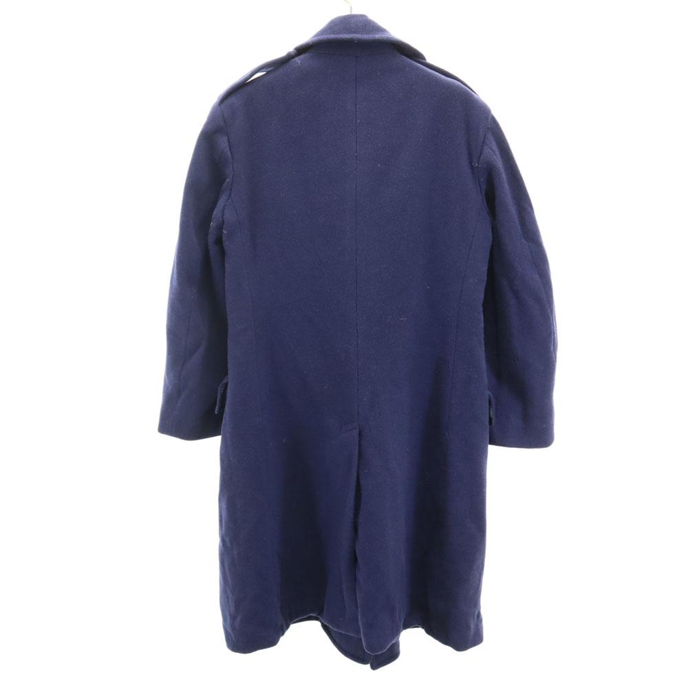 US AIR FORCE 50s Vintage Wool Blend Wool coat 35XS blue Military Overcoat Men's Used