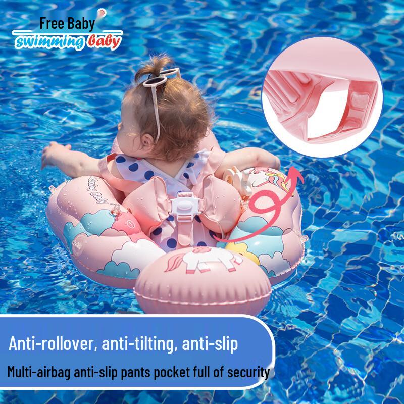 Swimmingbaby Infant Swim Float with Sunshade S (3-10 Months, 11-20 lbs)