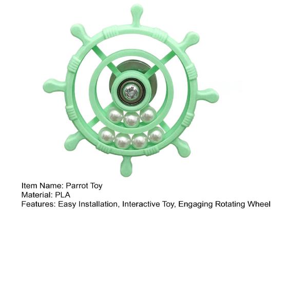 Papagei Spinner Rasselsspielzeug Interaktives Drehrad Nymphensittich Beschäftigungsrad Vogelkäfigspielzeug für Wellensittiche Conure Kauen Bewegung Und Unterhaltung