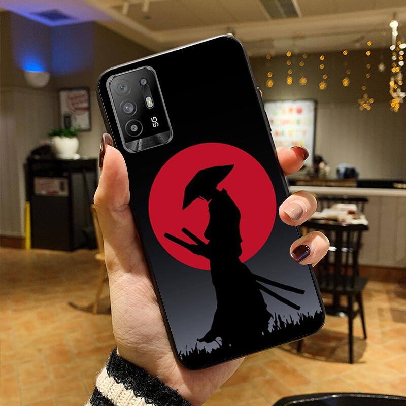 Samurai Phone Case for OPPO A54 A74 A94 A53S A9 A5 A15 A16 A91 A96 A76 Reno8 8Pro Reno2 Z