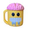Yousheng Smile Face Ice Cream Cup Holder Reusable Insulated Ice Cream Pint Sleeve 16oz Novelty Ice Cream Accessory