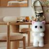 Bag Hanging Cat Keychain Creative Car Key Ring Handmade Plush Cat Pendant  Gifts