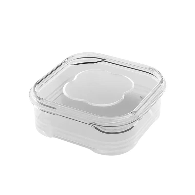 1/10PC Small Food Preservation Boxes Refrigerator Frozen Meat Vegetable Fresh-Keeping Box Transparent Kitchen Sealed Storage Box