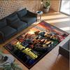 Personalized Crystal Velvet Carpet Custom Name Text,Teenage Mutant Ninja Turtles Anti Slip Area Rug For Home Decoration