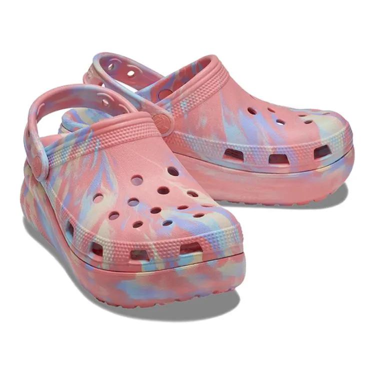 Crocs EVA Perforated Kids' Slippers Kids' Guava Powder (Unisex) Kids' Clogs 207837 6VU