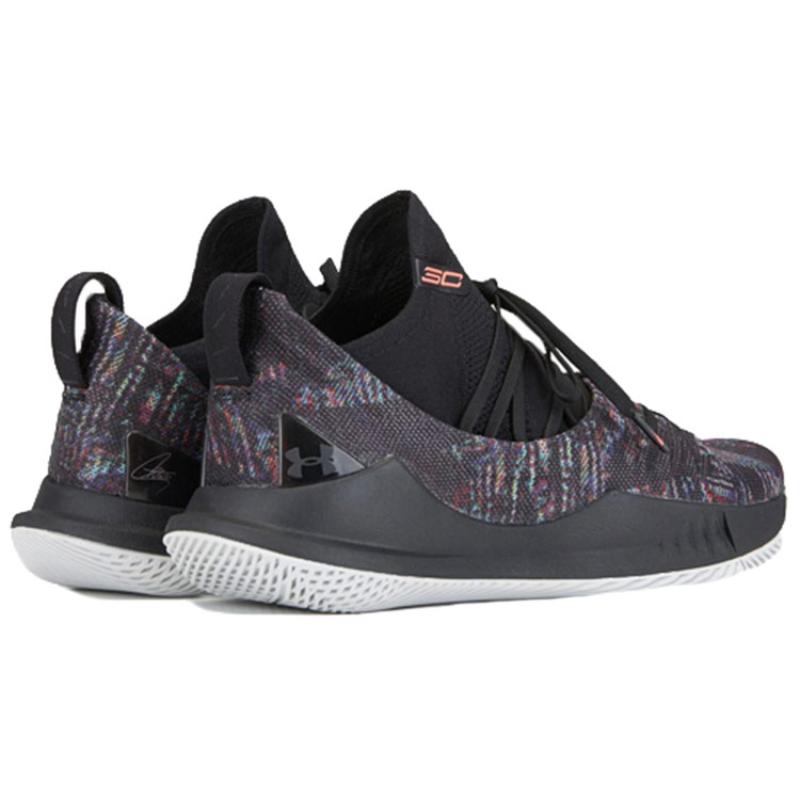 Under Armour Curry 5 Black Multi Color Sneakers 3020657-005