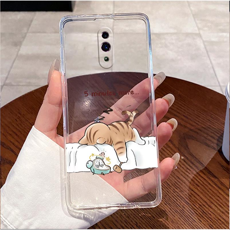 For OPPO Reno Case Clear Luxury Cute Love Heart Rabbit Funny Ultra-thin TPU Soft Silicone Cover for OPPO Reno CPH1917 Phone Case
