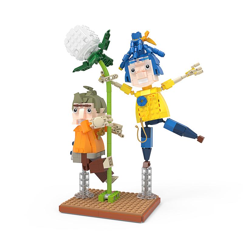 GSBAN Kreatives Spiel Kodi Es braucht Mama und Papa Xiaomei Figuren Zwei Modelle MOC Bausteine Spielzeug für Erwachsene Geschenke