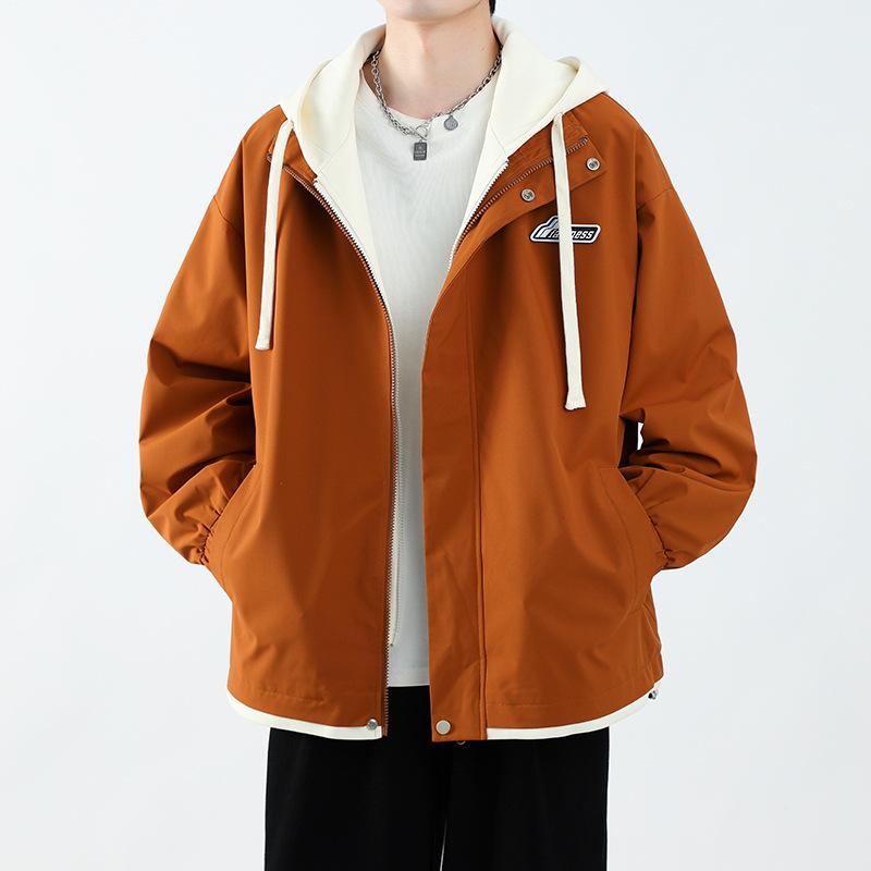 

Поддельные подростковые два мальчика заряжающие одежда весна и осень студенческий свитер куртка в стиле Harbor куртка мужская одежда 3XL хаки