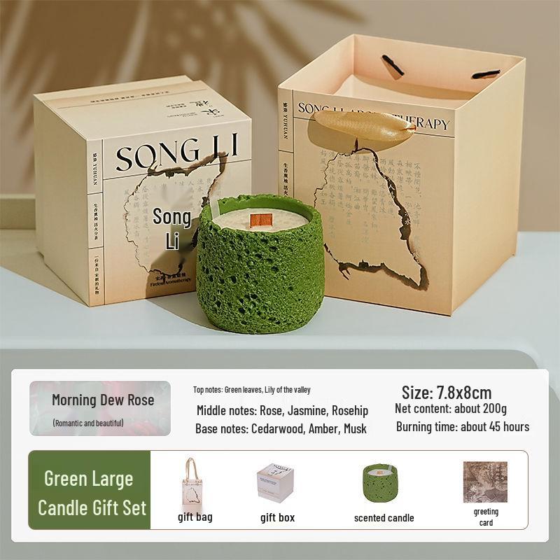 Luxury Cement Cup Aromatherapy Candle: Long-Lasting Fragrance and Elegant Ornament for a High-End Ambiance, Perfect Birthday Gift