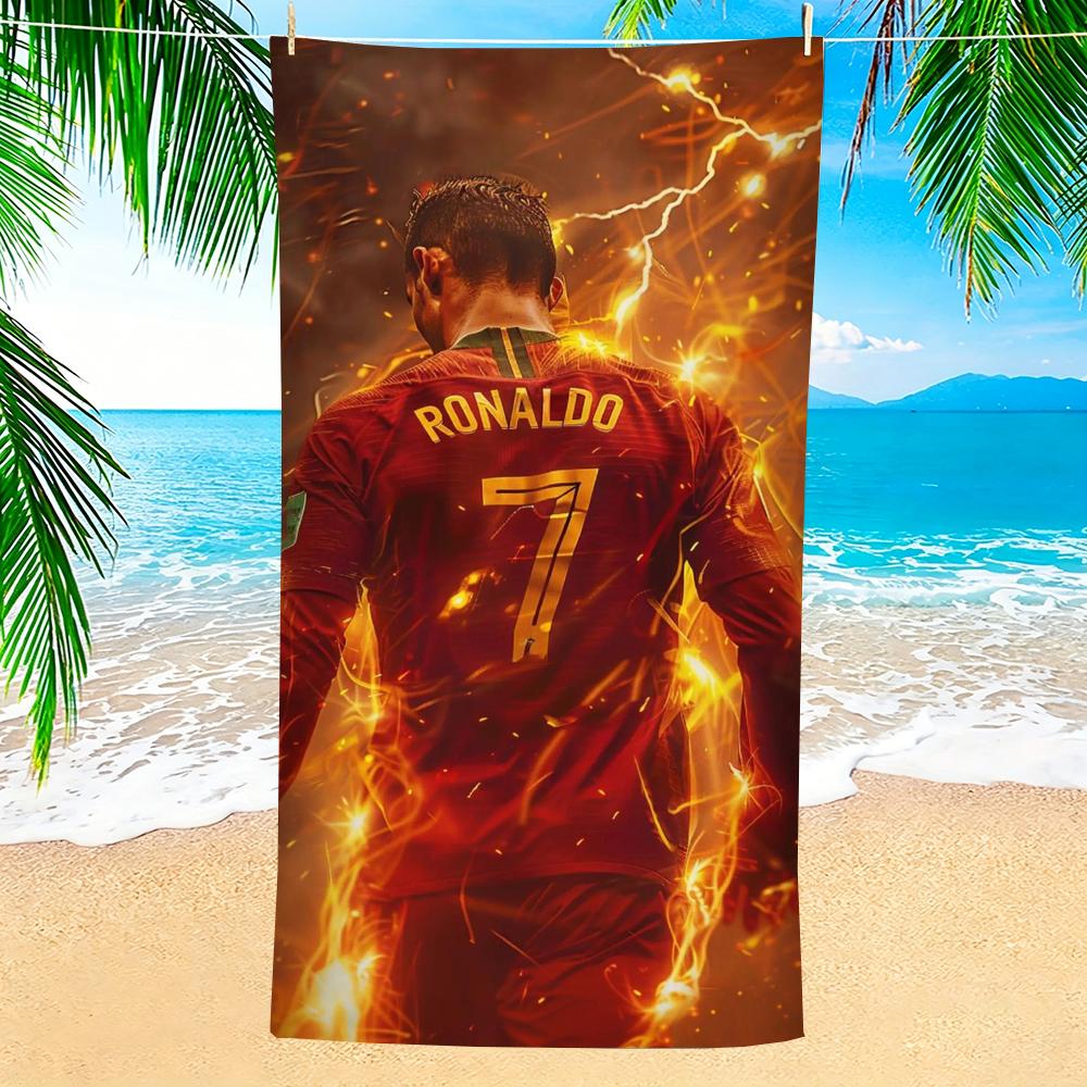 Towel Microfiber beach towel, quick-dry, sand-free, ultra-fine fiber, super soft. C-Cristiano RonaldoS