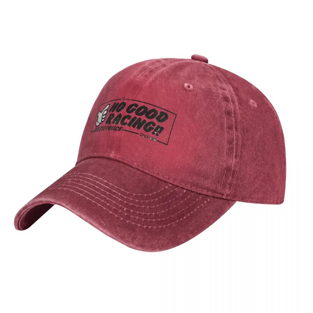 No Good Racing Washed Baseball Cap Popular Logo Y2k Cute Trucker Hat Summer Men Women Hiking Fishing Custom Cap
