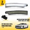 For Ford Mustang 2024-2025 LED Front/Rear Bumper Side Marker Light Clear White A