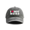 I Love Hot Moms Baseball Cap Summer Dad Hats Men Women Outdoor Adjustable Caps  Baseball Caps Outdoor Sun Protection