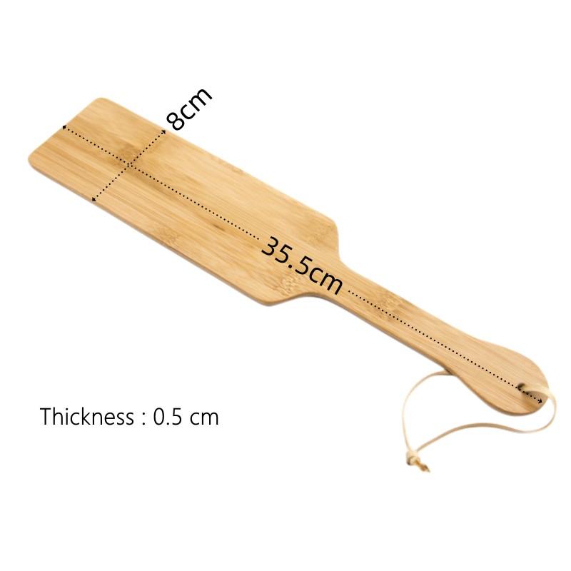 BDSM Spanking Toys with Smooth Surface Light Play Bamboo Wood Paddle Whip for Fetish Flogger Slave Fantasy Adult Erotic Sex