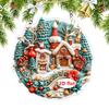 Christmas Decorations Indoor Hangable Festive Ornaments For Christmas Tree Pendants 2D Acrylic Santa Claus For Indoor Outdoor