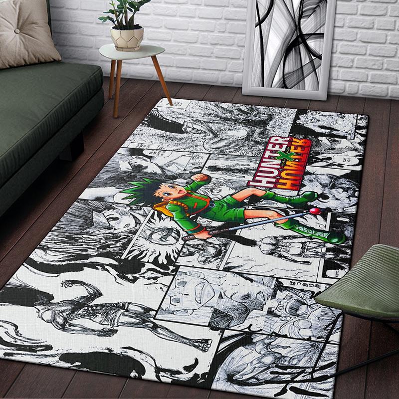 Hunter X Hunter Carpet for Living Room,Soft Flannel Rug for Bedroom ,Anti-Slip  BATHROOM Mat,  Baby Play Mat, Kitchen Mat
