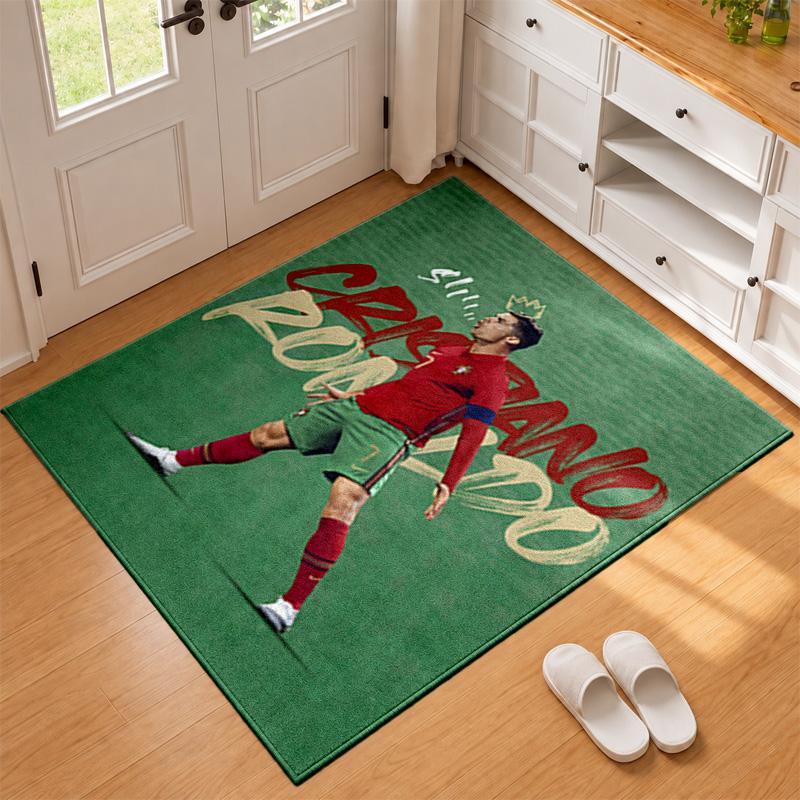 Cristiano Ronaldo Carpet Door Mat for Living Room or Bedroom Protective Mat Under Chair Office Decoration Christmas Gift Birthday Present