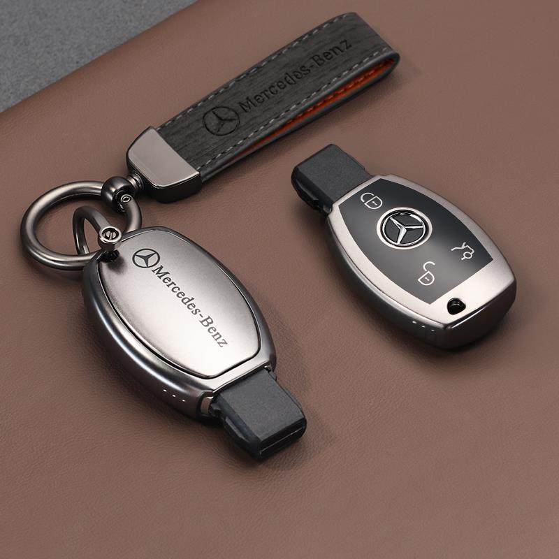 RPO5   PU Car Key Case Cover Shell Fob For Mercedes Benz A B C E Class GLS GLA GLK GLC CLS CLA AMG W204 W205 W212 W463 W176 Keychain