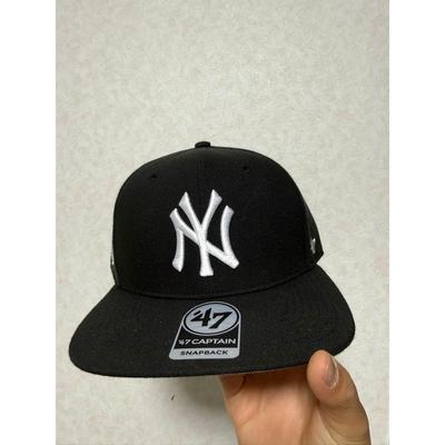 Used NY Cap 47 Snapback Black Good Condition