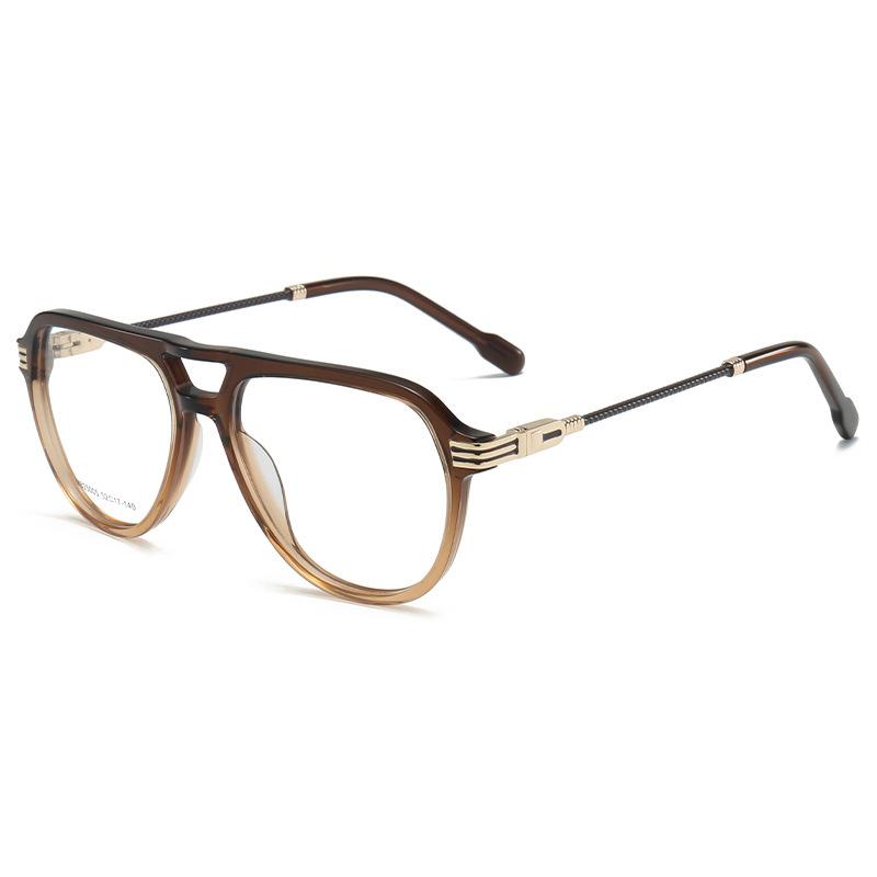Pilot Double Beam Acetate Oversized Photochromic Anti Blue Ray Presbyopic Reading Glasses Custom 0~+600