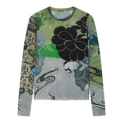 JNBY Oriental Heritage Slim Fit Long Sleeve T-Shirt