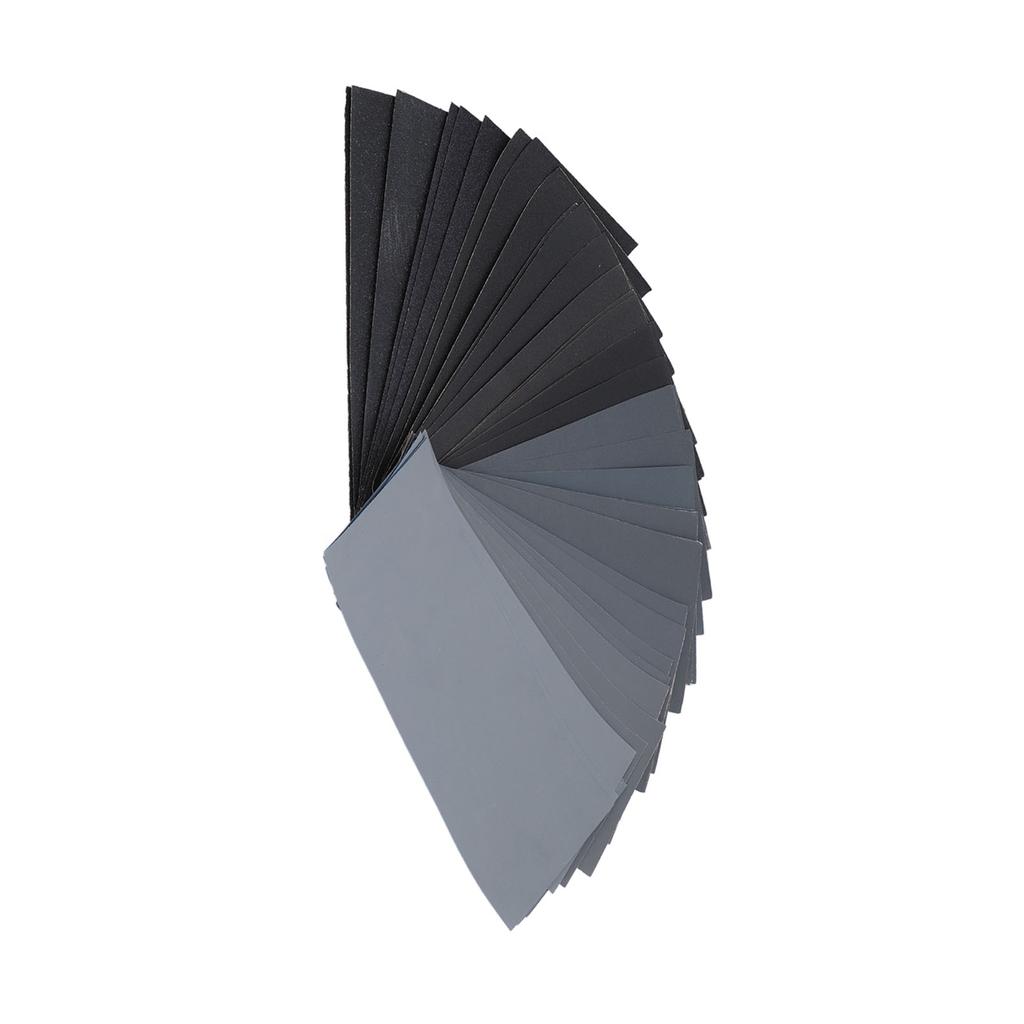 Sand Paper Dry Wet Sandpaper 120 to 3000 Grit Waterproof Set Kit for Polishing Sanding