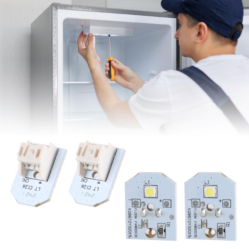 4 Stück Kühlschrank LED-Licht Kühlschrank Glühbirne für WR55X11132, WR55X25754 Kühlschrankzubehör Langlebig