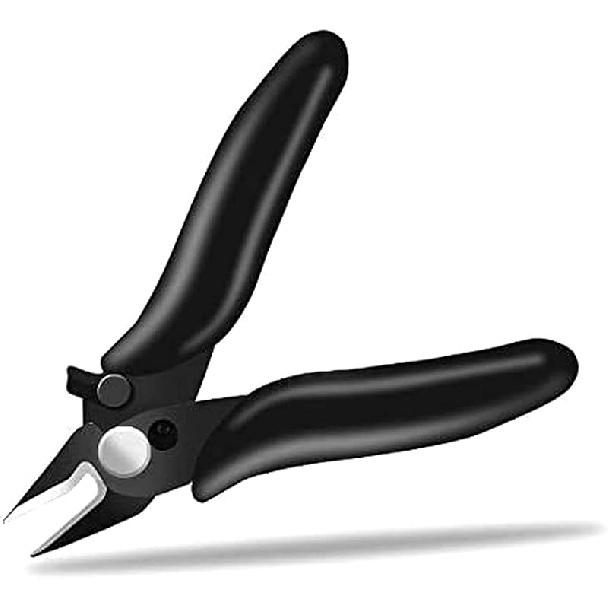 BOENFU 5 inch Precision Flush Cutters Multi-functional Wire Snips, Ideal for Model, Electronics, Sprue Cutting, and All Precision Cutting Tasks