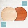 Ciao Half-Moon Tray, Stylish Wooden Tray, Large, Nordic Style, 36cm (Brown)