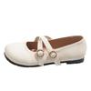 Soft-soled single shoes women's new round-headed gentle fairy flat-soled Mary Jane shoes
