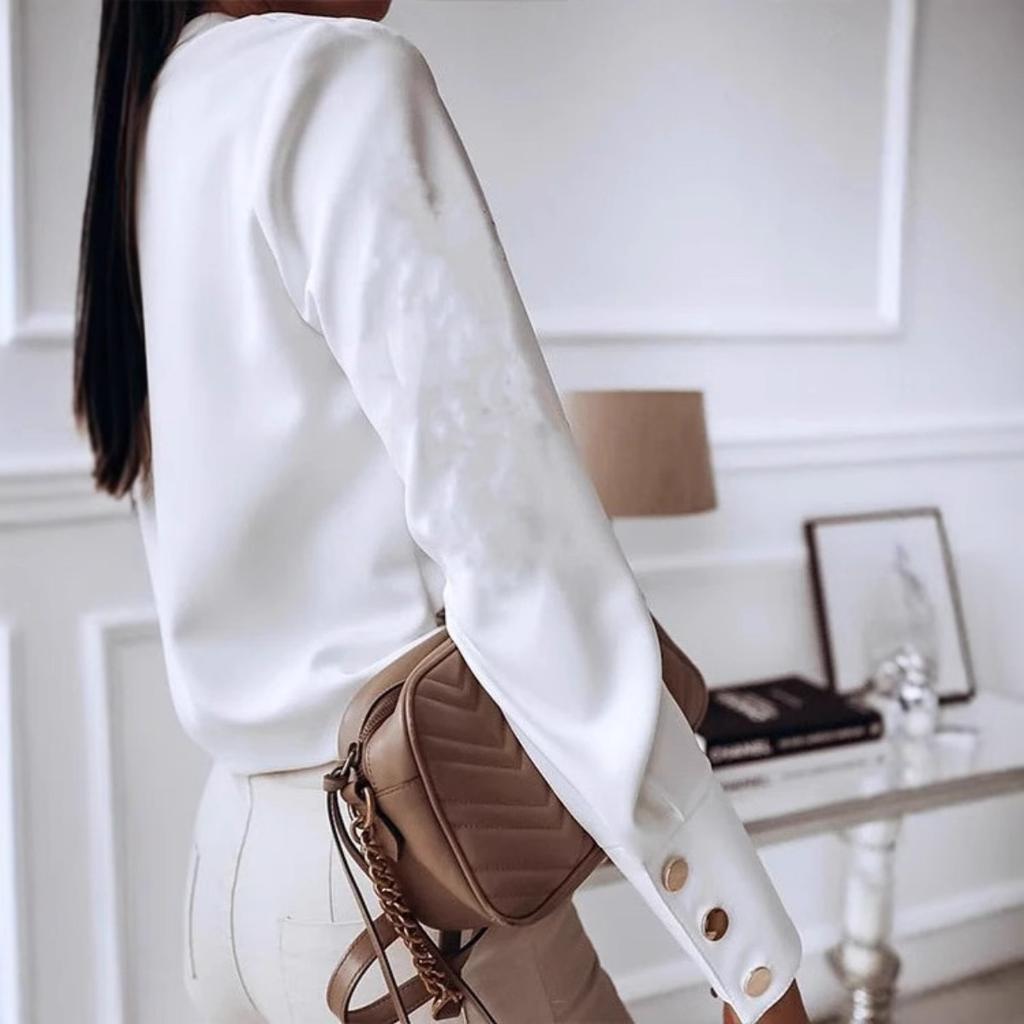 New Spring Summer Women Fashion Long Sleeve Button Shirt INS Style For Cross-border Trade