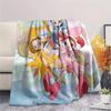 Ojamajo Doremi Flannel Blanket, High Quality Comfortable for All Seasons, Home Decor, Warmth and Comfort