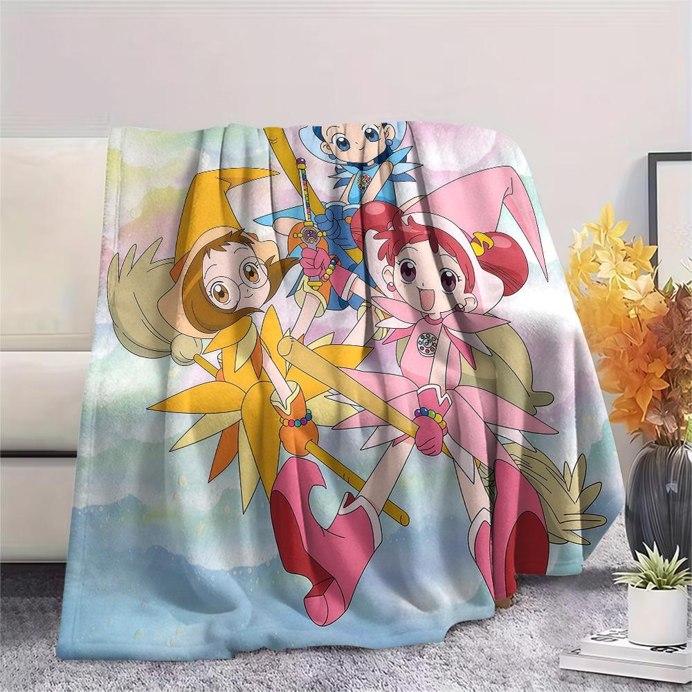 Ojamajo Doremi Flannel Blanket, High Quality Comfortable for All Seasons, Home Decor, Warmth and Comfort