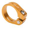 Bike Seat Post Clamp Aluminium Alloy Mountain Bike Quick Release Seatpost Collar for Cycling EnthusiastsGold