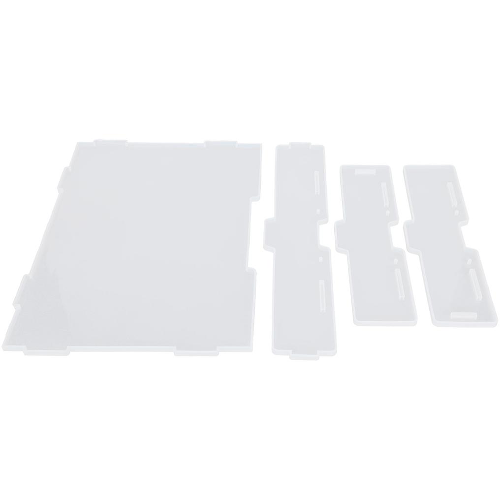 Epoxy Mold DIY Crystal Desktop Folder Storage Box Notebook Silicone Mould Office Stationery