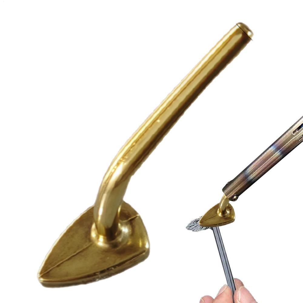Soldering Iron Tips Triangle Copper Smoothing Repair Tool Smoothing Tip for Electronics Project Workshop Garage Car