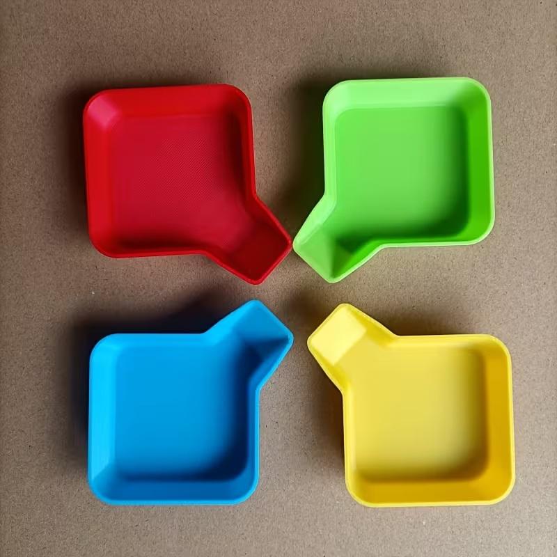 2/4Pcs Colorful Game Chip Trays Game Component Stands Game Coins Storage Tray Home Sorting Tray Portable Home Storage